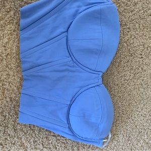Blue PacSun corset top